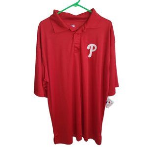 CT398 Major League Genuine Merchandise Phillies Red Shirt XLT